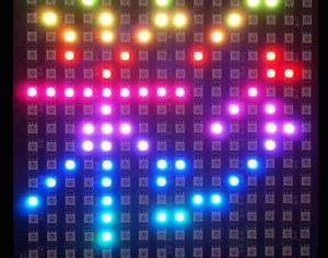 16 X 16 pixel screen with built-in lamp beads