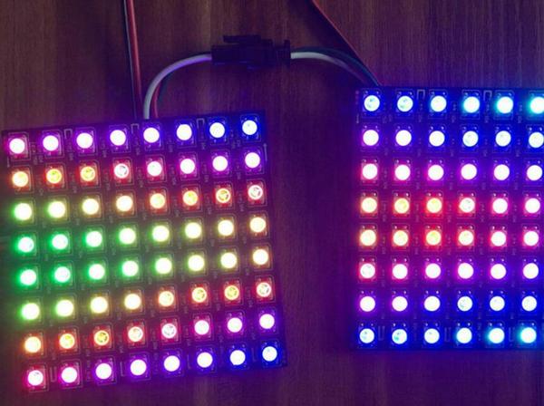 8 x 8 small pixel screen with built-in lamp beads